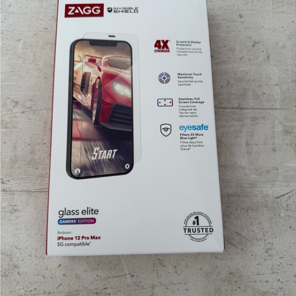 ZAGG Other - ZAGG InvisibleShield Glass Elite Screen Protector - Gamers’ Edition